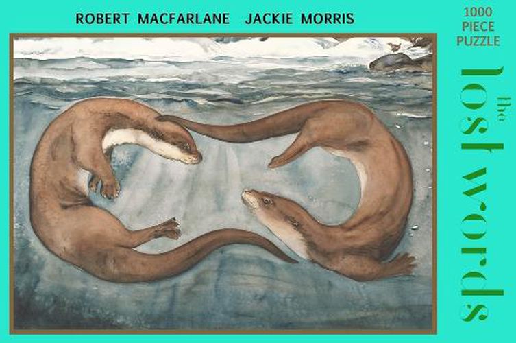 Cover image for The Lost Words 1000 Piece Jigsaw Puzzle: Otters