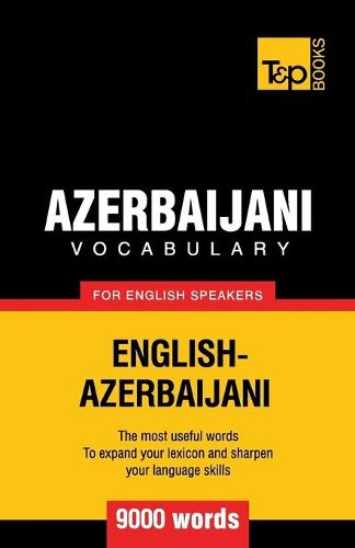 Cover image for Azerbaijani vocabulary for English speakers - 9000 words