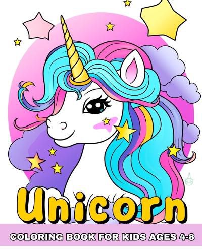 Cover image for Unicorn Coloring Book for Kids Ages 4-8