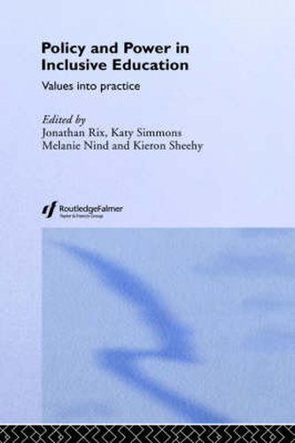 Cover image for Policy and Power in Inclusive Education: Values into practice