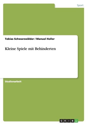 Cover image for Kleine Spiele mit Behinderten