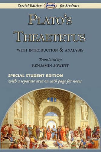 Cover image for Theaetetus (Special Edition for Students)