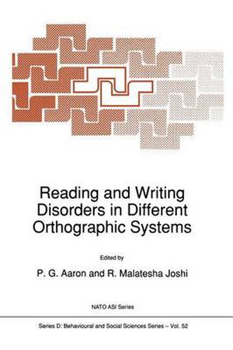 Cover image for Reading and Writing Disorders in Different Orthographic Systems