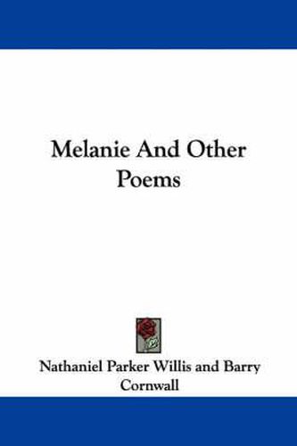 Cover image for Melanie and Other Poems