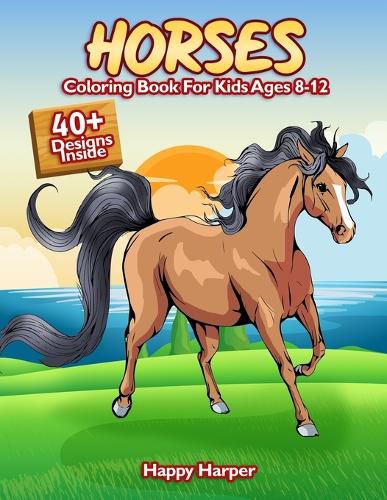 Cover image for Horses Coloring Book