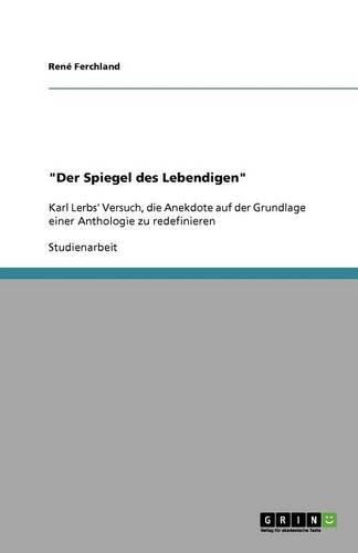 Cover image for Der Spiegel des Lebendigen