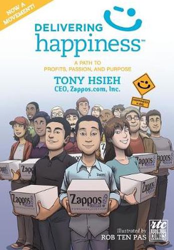 Cover image for Delivering Happiness: A Path to Profits, Passion, and Purpose; A Round Table Comic