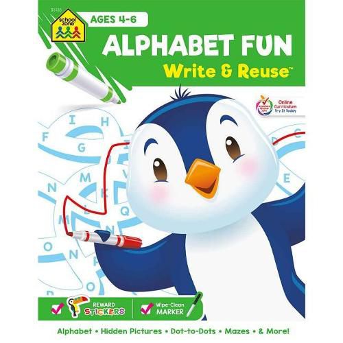Cover image for Alphabet Fun: Write & Reuse Workbook