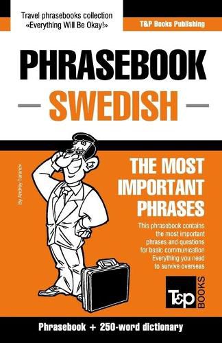 Cover image for English-Swedish phrasebook and 250-word mini dictionary