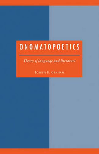 Cover image for Onomatopoetics: Theory of Language and Literature