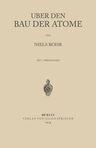 Cover image for UEber Den Bau Der Atome
