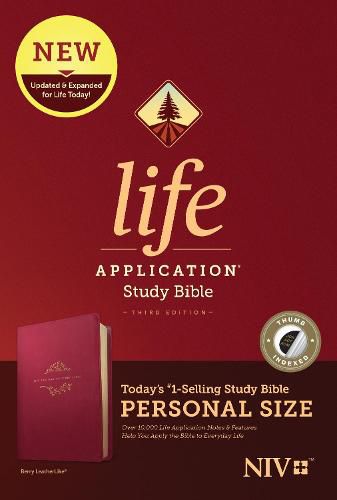 Cover image for NIV Life Application Study Bible, Third Edition, Personal Size (Leatherlike, Berry, Indexed)