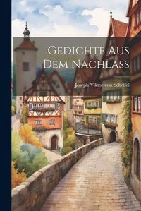 Cover image for Gedichte aus dem Nachlass