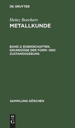 Cover image for Eigenschaften, Grundzuge der Form- und Zustandsgebung