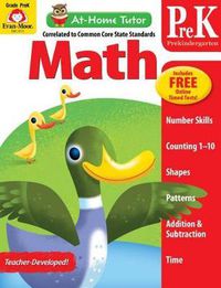 Cover image for At-Home Tutor: Math, Prek Workbook