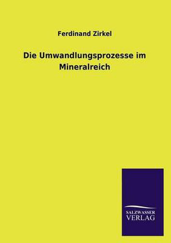 Cover image for Die Umwandlungsprozesse im Mineralreich