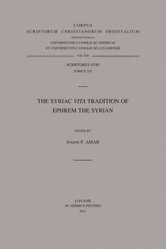 Cover image for Syriac  Vita  Tradition of Ephrem the Syrian: T.
