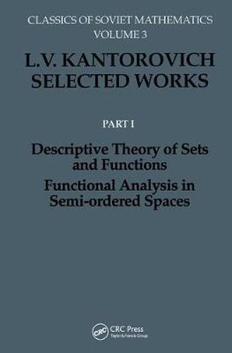 Cover image for Descriptive Theory of Sets and Functions. Functional Analysis in Semi-ordered Spaces