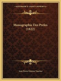 Cover image for Monographie Des Preles (1822)