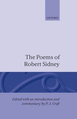 Cover image for The Poems of Robert Sidney