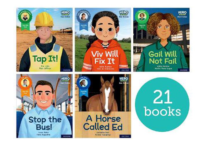 Cover image for Hero Academy Non-fiction: Oxford Levels 1-6 Lilac-Orange Book Bands: Singles Pack