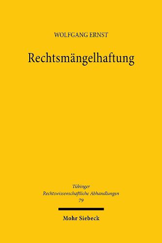 Cover image for Rechtsmangelhaftung