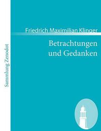 Cover image for Betrachtungen und Gedanken