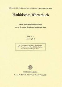 Cover image for Hethitisches Worterbuch: Band II: E