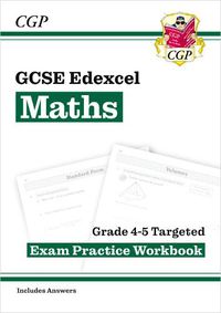 Cover image for New GCSE Maths AQA Grade 4-5 Targeted Exam Practice Workbook (includes Answers)