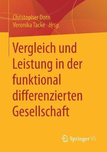 Cover image for Vergleich und Leistung in der funktional differenzierten Gesellschaft