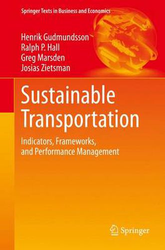 Sustainable Transportation: Indicators, Frameworks, and Performance Management