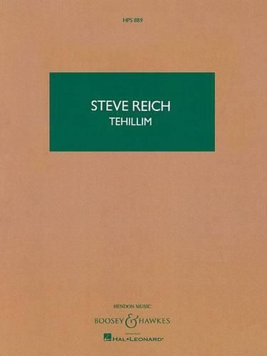 Cover image for Tehilim: Hawkes Pocket Scores Hps 1189