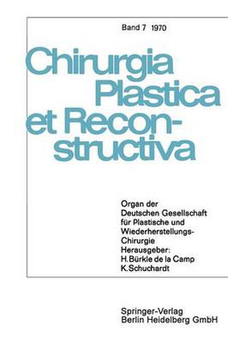 Organ Der Deutschen Gesellschaft Fur Plastische Und Wiederherstellungs-Chirurgie