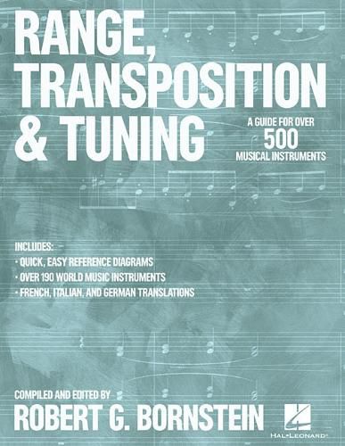 Cover image for Range, Transposition and Tuning: A Guide for Over 500 Musical Instruments