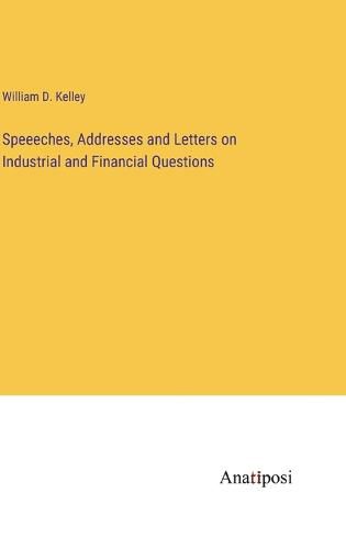 Cover image for Speeeches, Addresses and Letters on Industrial and Financial Questions