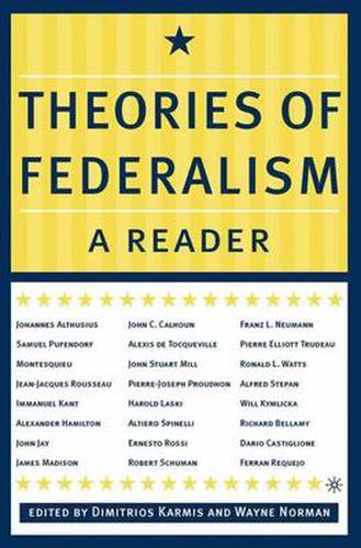 Cover image for Theories of Federalism: A Reader