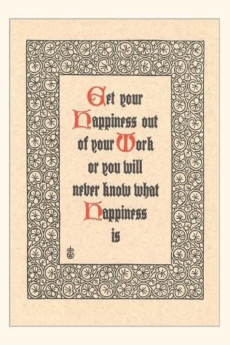 Cover image for Vintage Journal Get Happiness out of Work