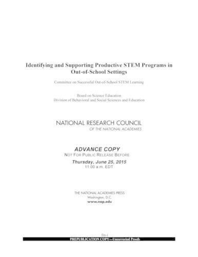 Identifying and Supporting Productive STEM Programs in Out-of-School Settings