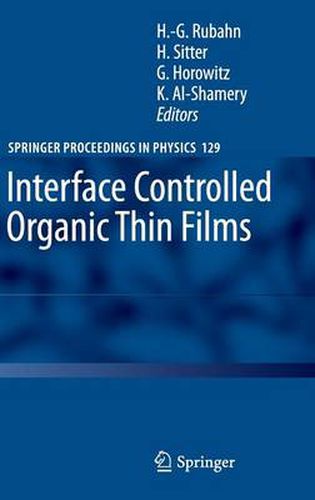 Cover image for Interface Controlled Organic Thin Films