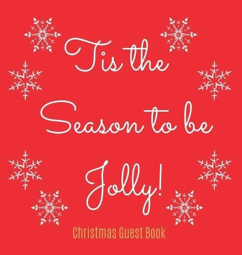 Cover image for Christmas Guest Book (Hardcover): Merry Christmas guest book sign in, guest book christmas party, christmas eve guest book, party guest book, seasonal party guest book