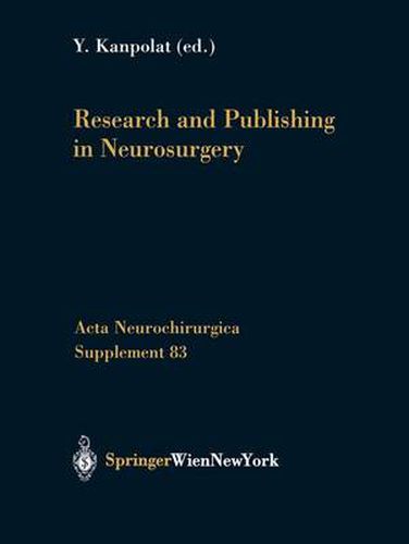 Cover image for Research and Publishing in Neurosurgery