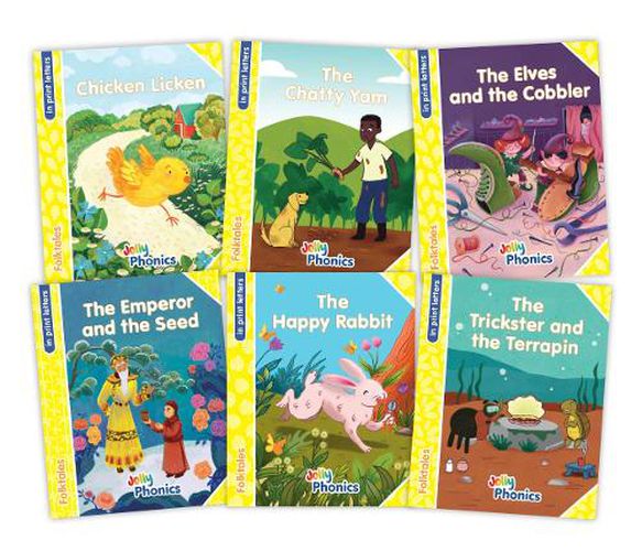 Cover image for Jolly Phonics Folktales Yellow Readers (Level 2) Complete Set (1-6)