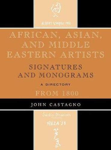 Cover image for African, Asian and Middle Eastern Artists: Signatures and Monograms From 1800