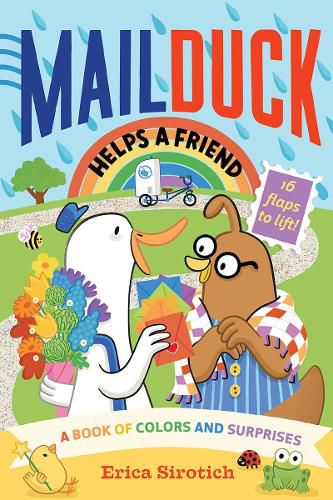 Cover image for Mail Duck Helps a Friend (a Mail Duck Special Delivery): A Book of Colors and Surprises