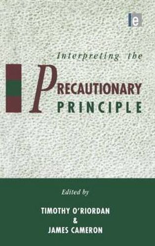 Cover image for Interpreting the Precautionary Principle