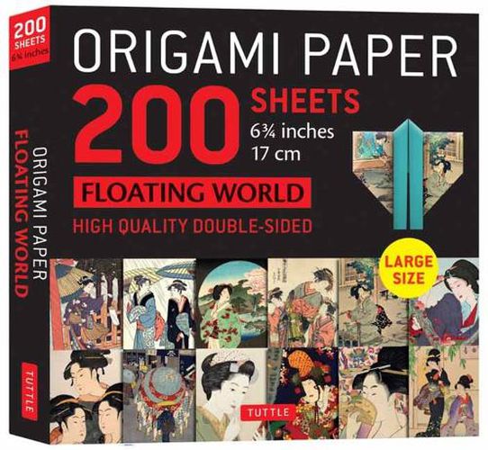 Cover image for Origami Paper 200 sheets Floating World 6 3/4" (17 cm)