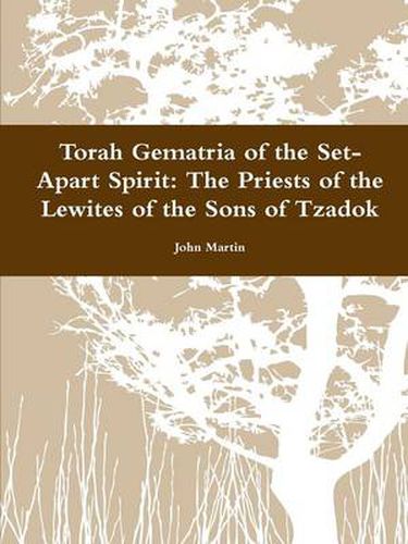 Cover image for Torah Gematria of the Set-Apart Spirit: The Priests of the Lewites of the Sons of Tzadok