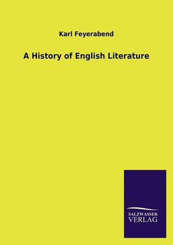 Cover image for A History of English Literature