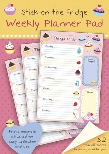 Cover image for Stick-on-the-fridge Weekly Planner Pad: Cupcakes