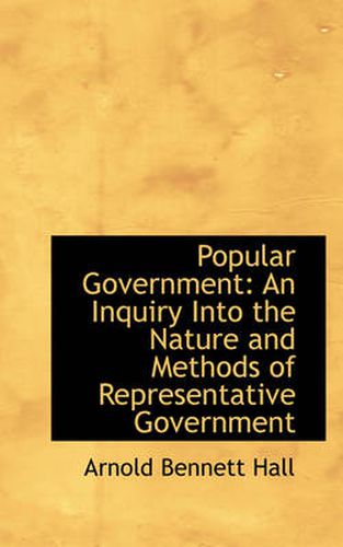 Cover image for Popular Government